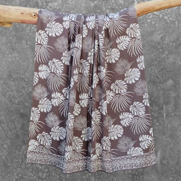 Batik Sarong Rayon Silver Slate Senada Batik Bali